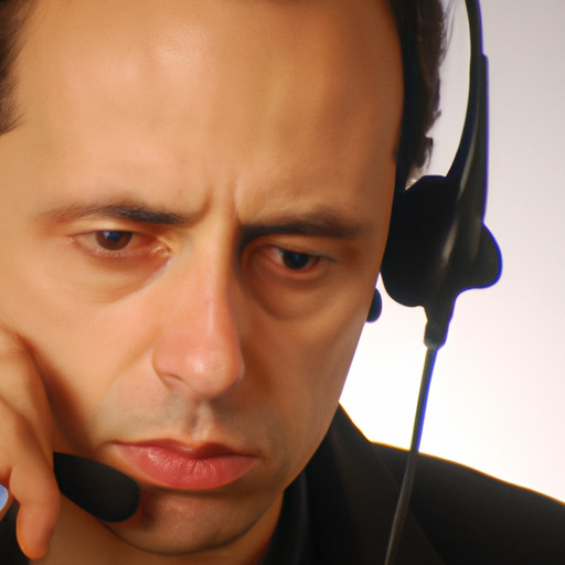 תמונה המציגה איש מקצוע משתמש באוזניות במהלך ועידת וידאו